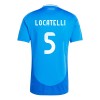 Maillot de Supporter Italie Manuel Locatelli 5 Domicile Euro 2024 Pour Homme
